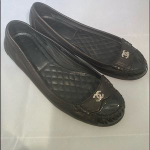 Chanel black ballet flat